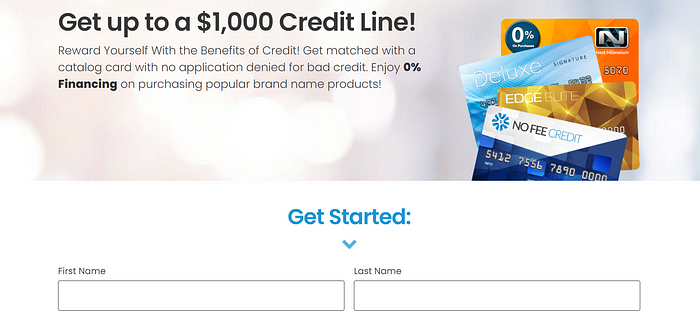 Get a $1,000 Credit Line Now!